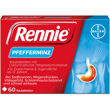 Rennie® Pfefferminz gegen Sodbrennen