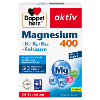 DOPPELHERZ Magnesium 400 mg Tabletten