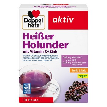 DOPPELHERZ heißer Holunder m.Vit.C+Zink Granulat