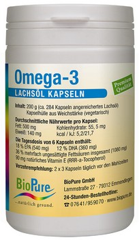 OMEGA-3 Lachsöl Kapseln