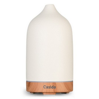 AROMA DIFFUSER Keramik weiß/Holz